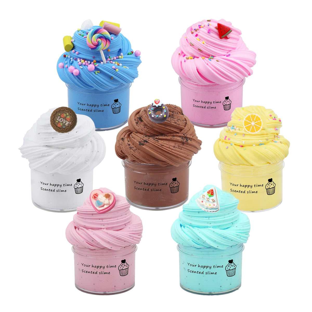 ZONEWAY cake butter slime kit — soft and non-sticky slime for party favors