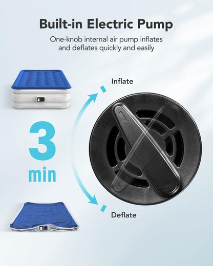 iDOO air mattress with built in pump