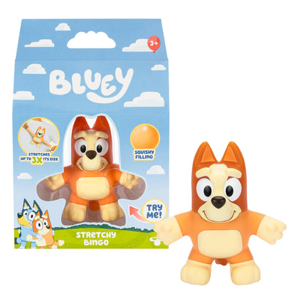 Stretchy Bluey toy figure - super stretchy design with squishy filling
