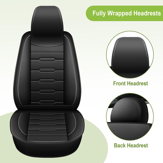 AOMSAZTO truck seat covers - waterproof faux leather for Chevrolet Silverado 2007-2026