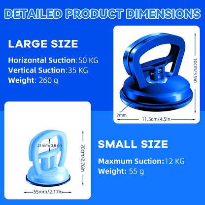 Tvhori Car Dent Puller, 3-Pack Car Handheld Puller,Upgraded Model Car Dent Puller Kit,Strong Car Dent Remover.Repair kit for car Bodies, Glass,Ceiling and Moving Objects(Blue).