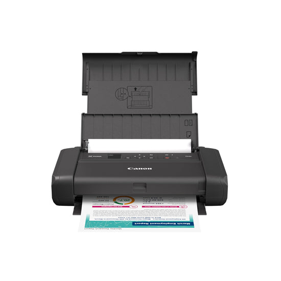 Canon PIXMA TR160 printer — wireless and portable with 50-sheet tray and display