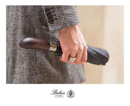 Balios umbrella - Real wood handle with automatic open close and windproof design
