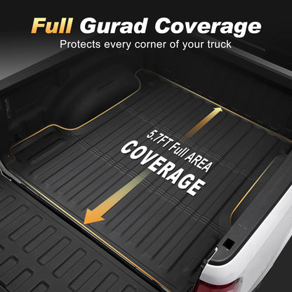 AOMSAZTO truck bed mat and tailgate liner for 2019-2026 Dodge Ram 1500 short bed