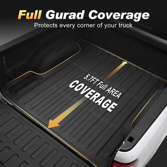 AOMSAZTO truck bed mat and tailgate liner for 2019-2026 Dodge Ram 1500 short bed