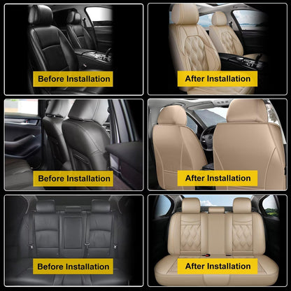 AOMSAZTO vehicle seat cover — Custom fit faux leather for Nissan Frontier 2009-2026