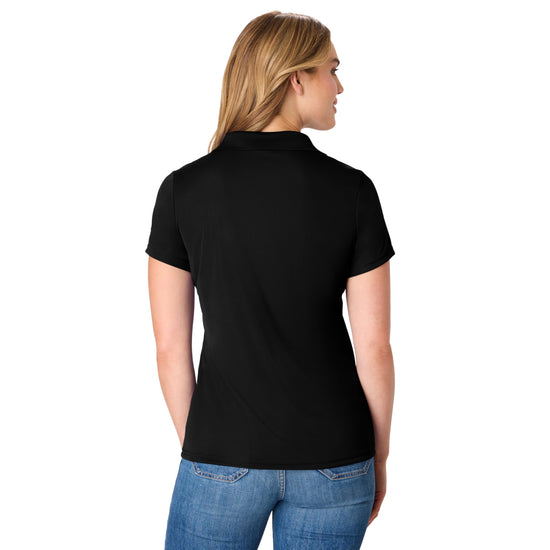 Hanes women's performance polo - moisture-wicking with UPF protection.