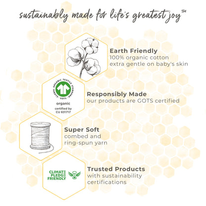 Burt's Bees Baby wearable blanket - organic cotton unisex beekeeper 0.5 TOG or 1.5 TOG