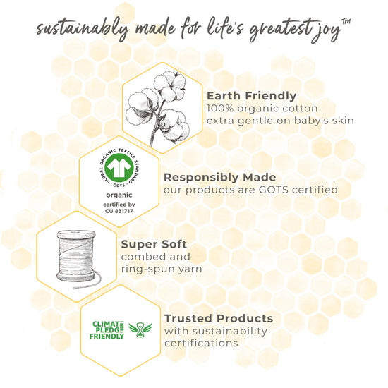 Burt's Bees Baby wearable blanket - organic cotton unisex beekeeper 0.5 TOG or 1.5 TOG