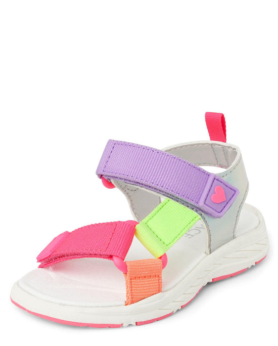 The Children's Place sporty sandals with adjustable straps for baby girls and toddlers