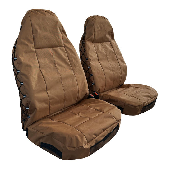 CSCOMFY tan seat covers - waterproof tactical organizers for vehicles