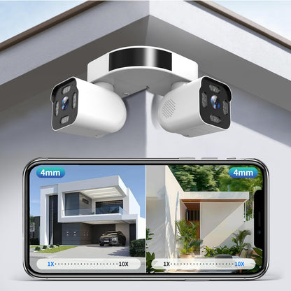Xparkin security camera — Dual lens outdoor camera with 2.5K resolution and audio capabilities