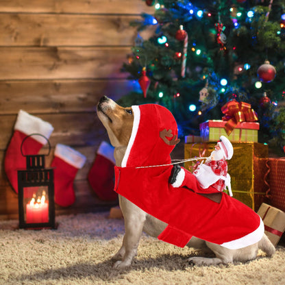 BWOGUE Santa dog costume — festive outfit for small to large pets