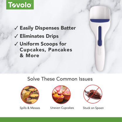 Tovolo food scoop — easy cupcake portioning tool