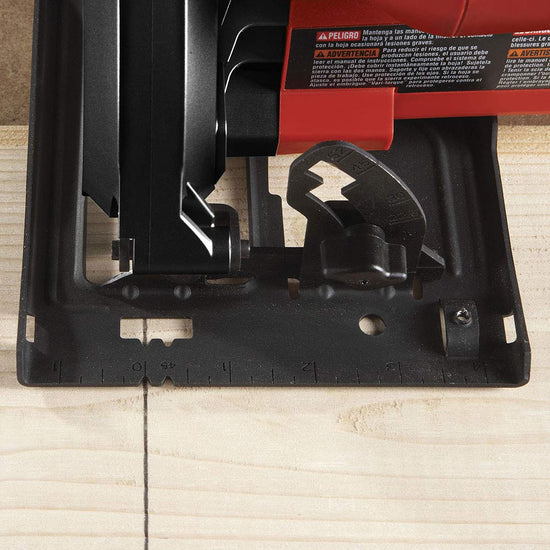 Saw — 13-amp 7-1/4 circular saw by Skil in red color