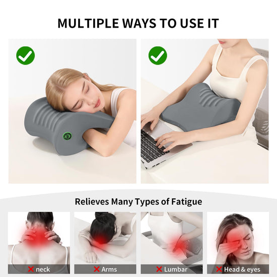 OSZZT body positioner — adjustable neck support with removable cover in gray