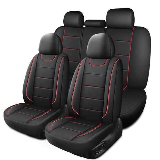 HChengkikz vehicle seat cover — Quilted leather, waterproof, airbag compatible
