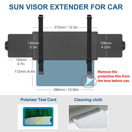Veharvim vehicle interior shade — polarized UV400 lens for safe driving