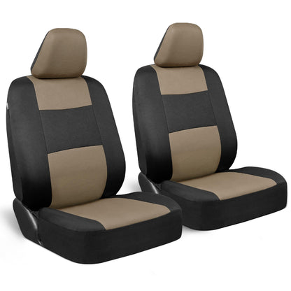 BDK vehicle seat cover set with front and rear split bench design