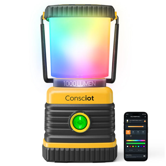 Consciot electric lantern — 1000LM battery powered camping light