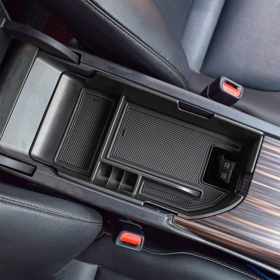 Auto accessory — Center console organizer tray for Camry with USB ports 2018-2024