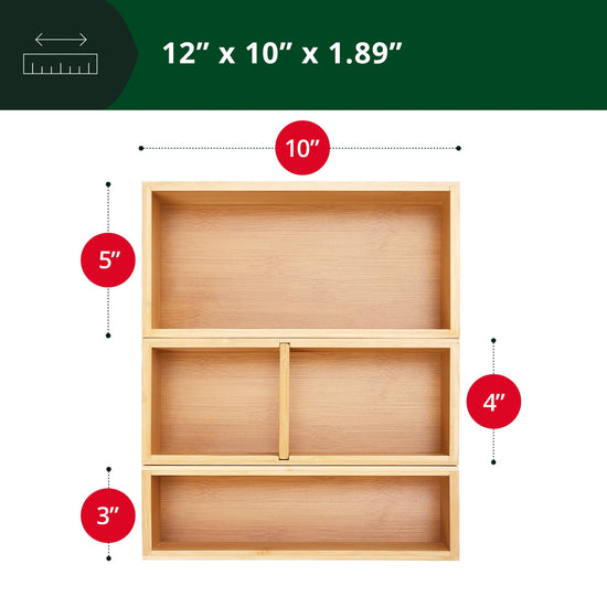 Item container — Bamboo sticky note pad holder by Royal Craft Wood for desk