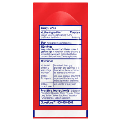 Tooth cleaning agent — Cavity protection with fluoride by Colgate