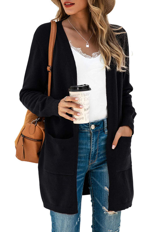 Women's kimono cardigan — oversized soft outwear with pockets by TASAMO