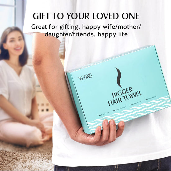 YFONG microfiber hair towel wrap - quick dry and super absorbent