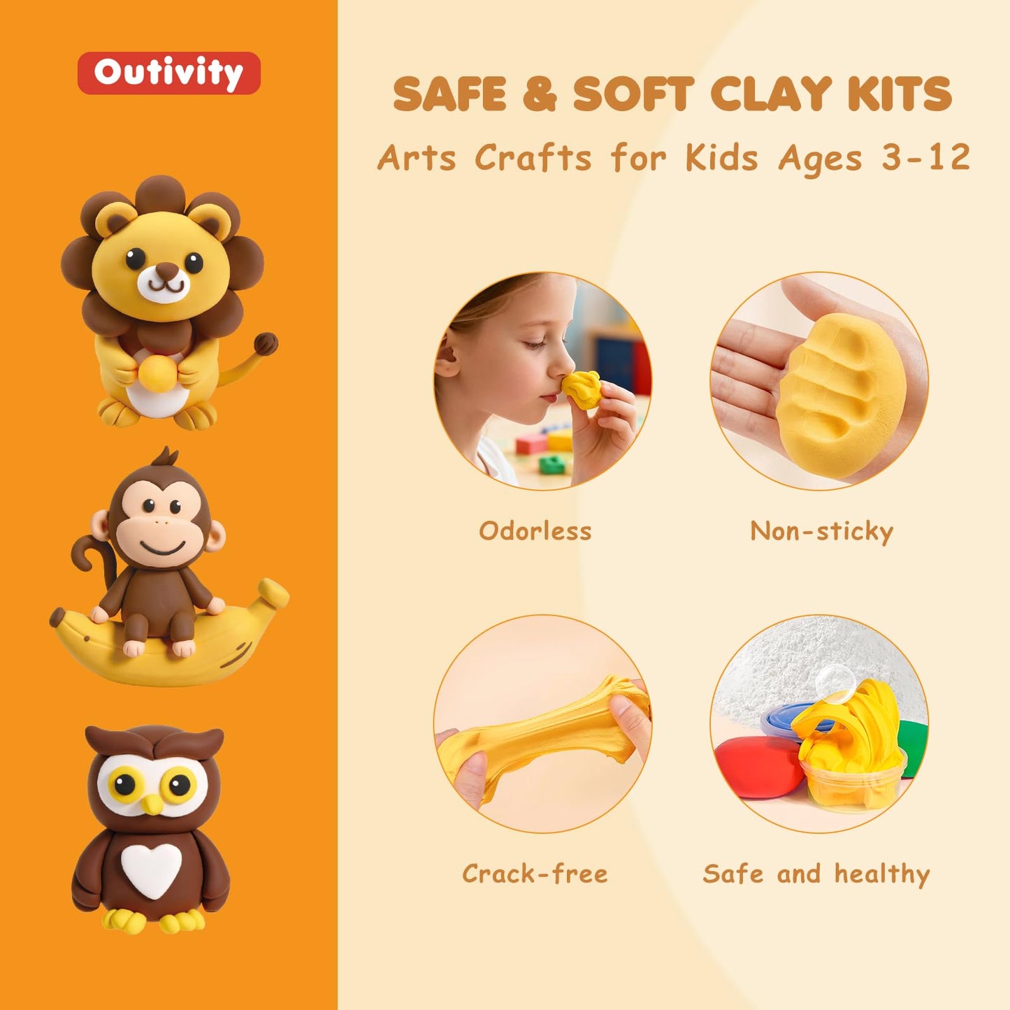Air Dry Clay Kit for Kids
