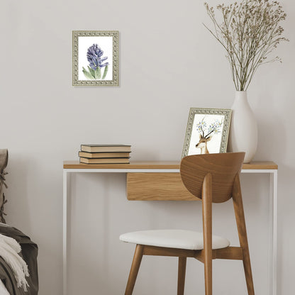 Picture frame — Ornate bronze finish with real glass, 8x10 size by Golden State Art