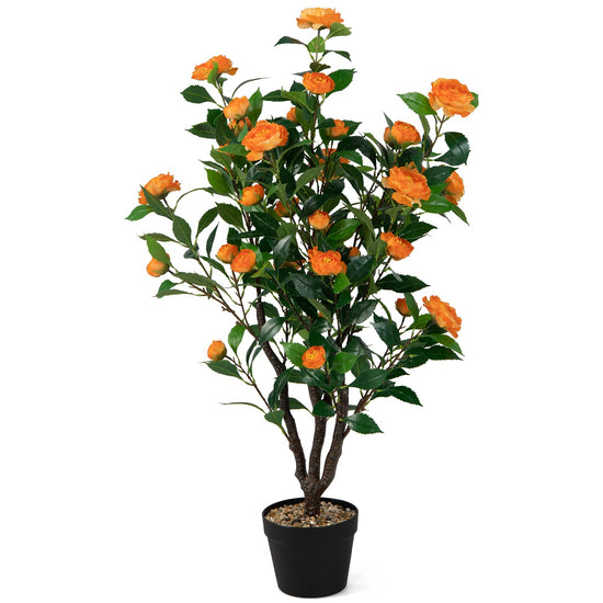 Goplus artificial camellia tree — realistic design and vibrant colors