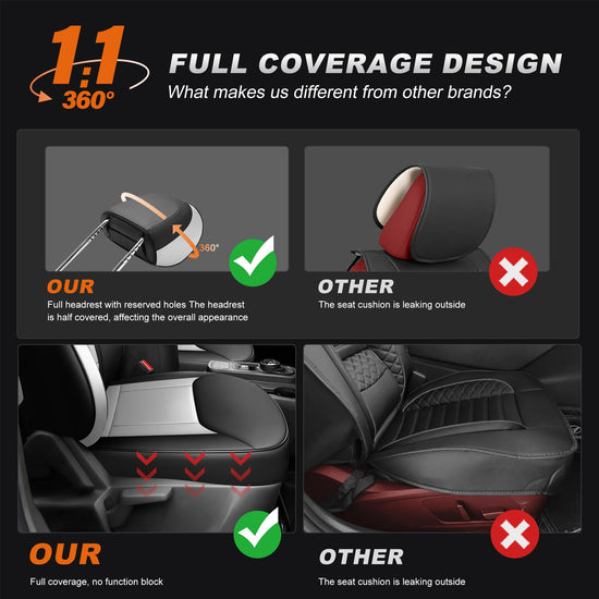 AOMSAZTO vehicle seat cover — Custom fit faux leather waterproof for Ford Maverick 2022-2026