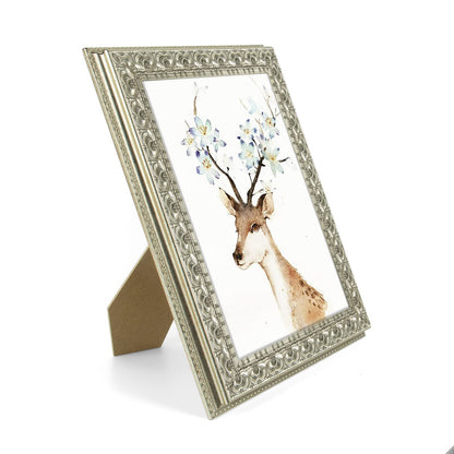 Picture frame — Ornate bronze finish with real glass, 8x10 size by Golden State Art