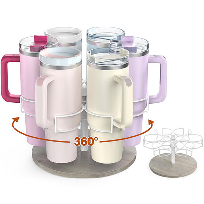 Kssiaz cup holder — Rotatable organizer for Stanley 40 oz tumbler with handle