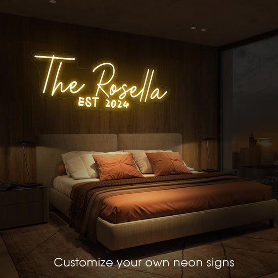 Decorative signage — customizable neon signs for wall and event decor