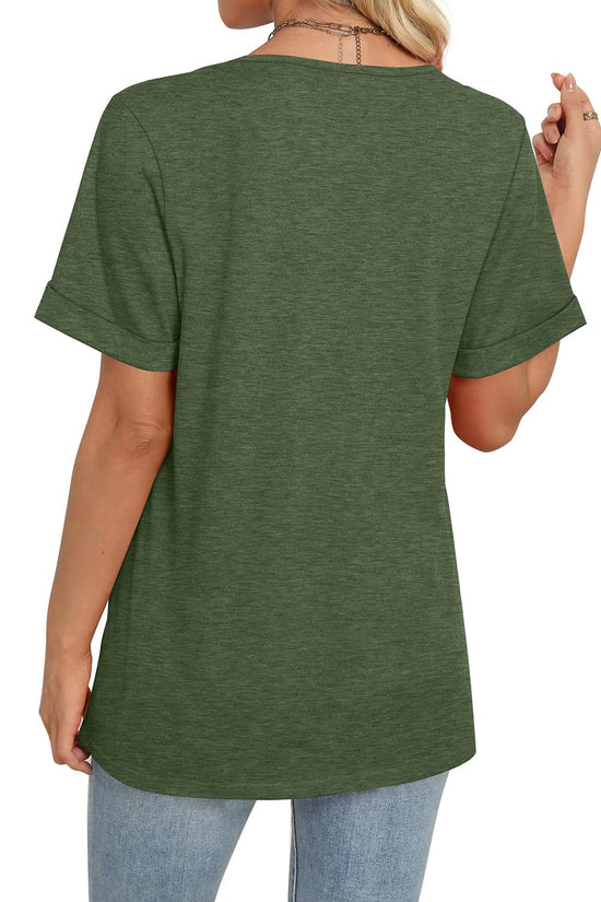Wiholl shirt — Casual summer V neck short sleeve design 2026