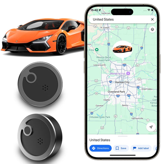 Agvsre GT36 Electroplating GPS Tracker,Portable and Covert Magnetic Design | Global Coverage Without SIM Card | 375