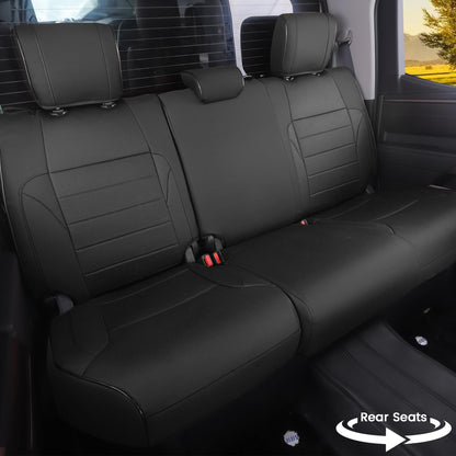 HKZ vehicle seat covers - Custom fit leather for Toyota Tundra 2022-2026 CrewMax and Double Cab