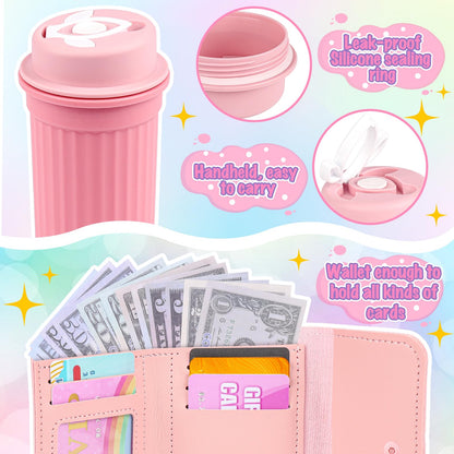 Oisacirg pretend play toy purse with 32 pieces for little girls