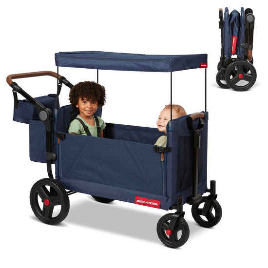 Radio Flyer Atlas stroll n wagon — folding design for kids 1 and up
