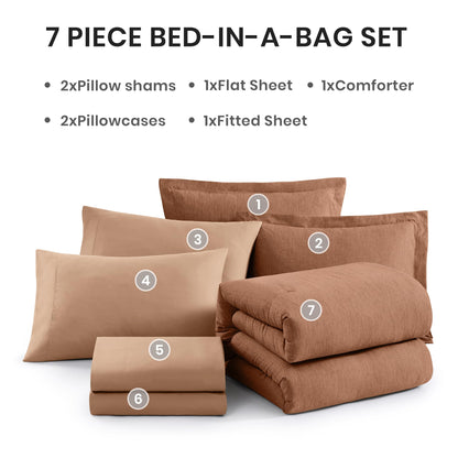 Bedding set — Cationic comforter 7 piece set by Monbix