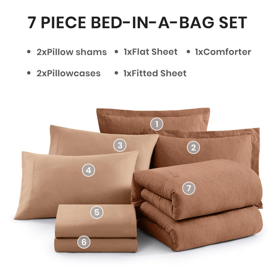 Bedding set — Cationic comforter 7 piece set by Monbix