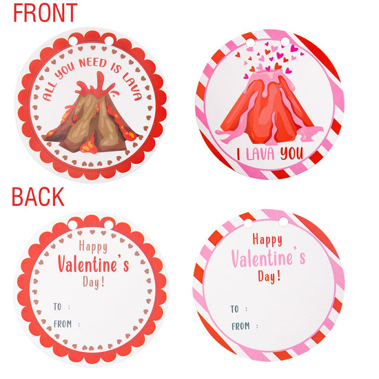 Science fundamentals kit — 24 pack erupting volcano with Valentine's cards and STEM projects