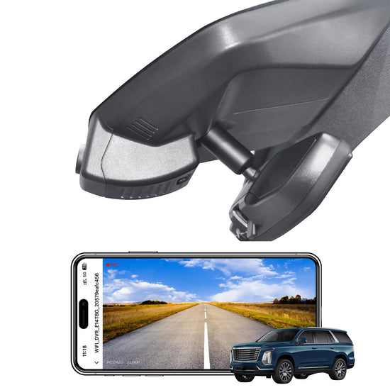 Mangoal 4K dash cam - Custom fit for Cadillac Escalade 2021-2026 with GPS and WiFi