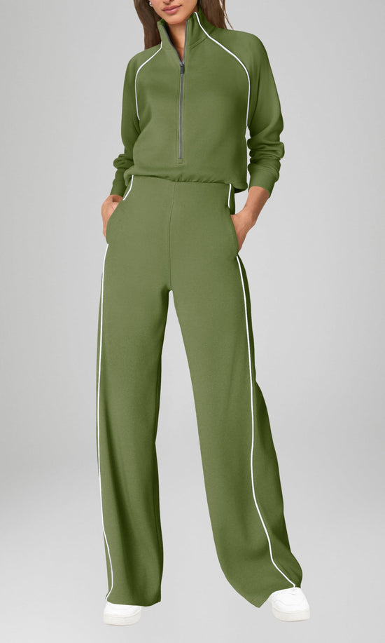 SENSERISE one piece outfit — Casual long sleeve jumpsuit with pockets