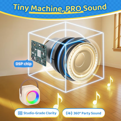 Jeefu karaoke machine for kids - fun gift for ages 3-12 years old girls and boys
