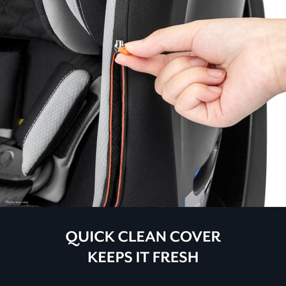 Evenflo Revolve360 Slim car seat — 2-in-1 rotational design with quick clean cover