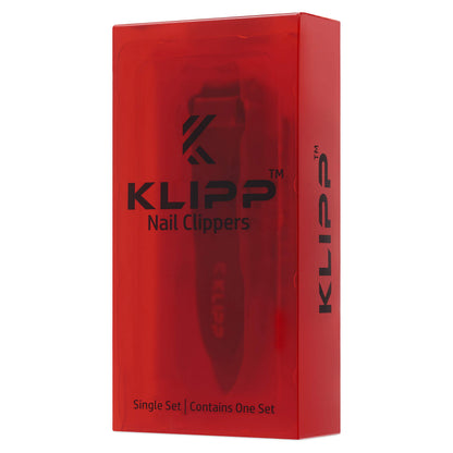 Nail clippers - KLIPP heavy duty self-collecting nail cutter with ergonomic lever