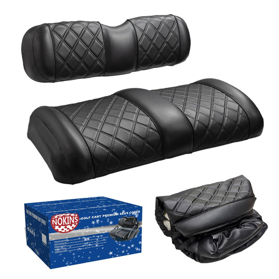 NOKINS golf cart seat covers with sponge padding for EZGO TXT and RXV models